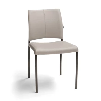 Stoel Amore leder greige Bree's New World