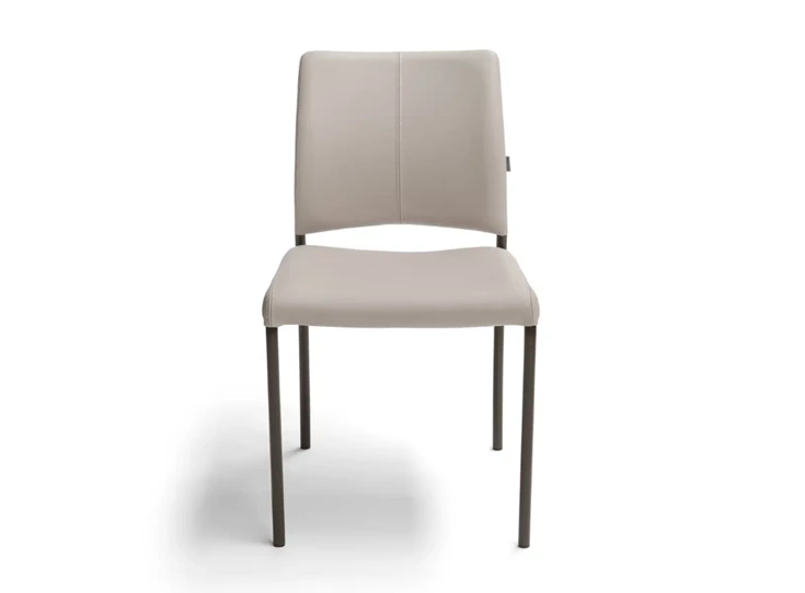 Front Stoel Amore leder greige Bree's New World