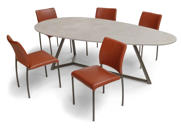 Stoel Amore leder cognac Bree's New World