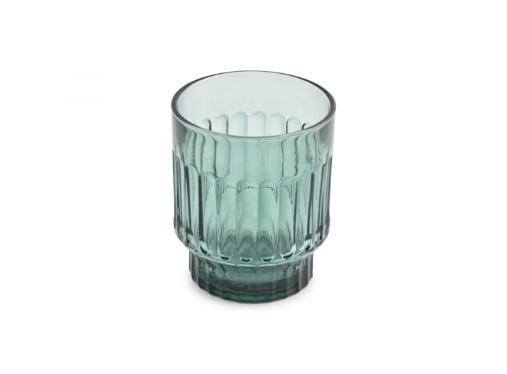 801301 glas 30cl groen tone - set/4
