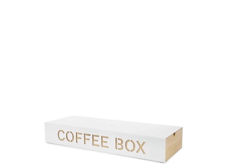 Coffee box blanco metal
