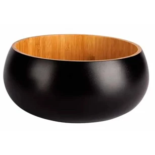Black&wood saladekom- bamboe- Ø19,5xh8cm