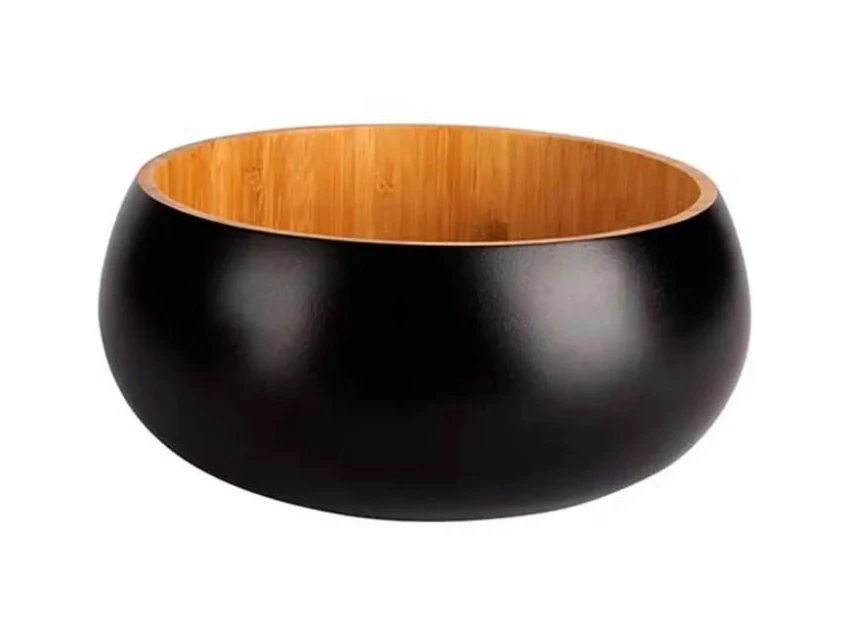 Black&wood saladekom- bamboe- Ø19,5xh8cm