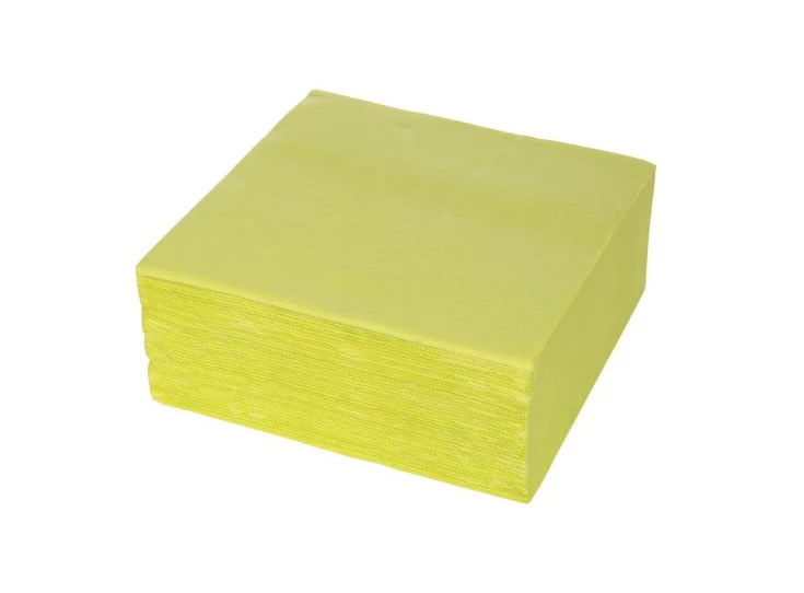 Serviet kiwi- 38x38cm- papier- textiel touch- 40stuks