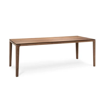 Eettafel Savannah massief hout walnoot olie Kluskens
