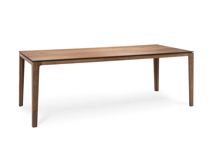 Eettafel Savannah massief hout walnoot olie Kluskens