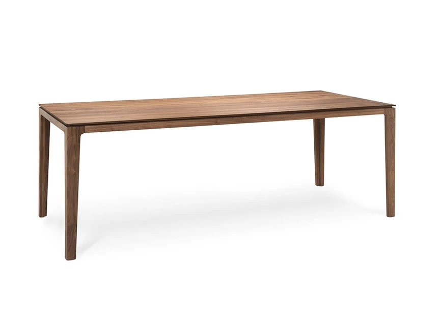 Eettafel Savannah massief hout walnoot olie Kluskens