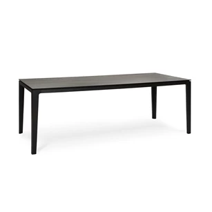 Eettafel Savannah massief hout eik zwart Kluskens