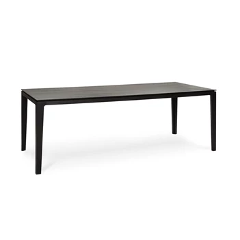 Eettafel Savannah massief hout eik zwart Kluskens