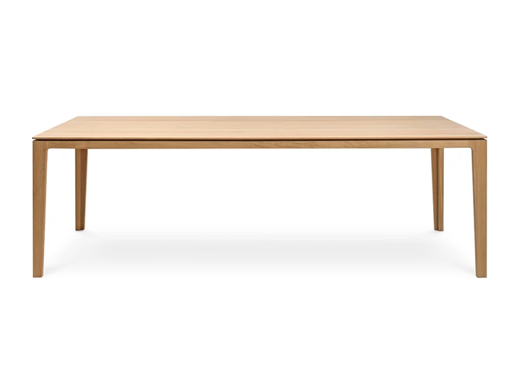 Zijkant Eettafel Savannah massief eik natuur Kluskens