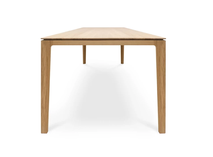 Front Eettafel Savannah massief eik natuur Kluskens