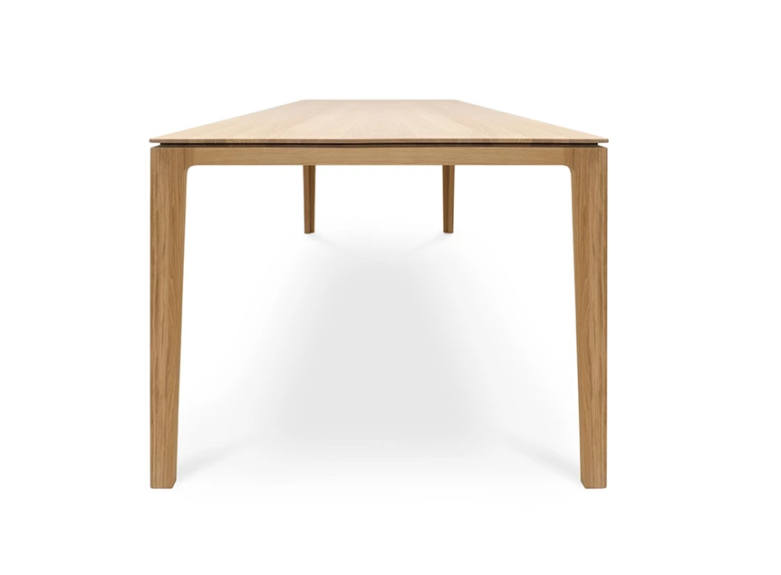 Front Eettafel Savannah massief eik natuur Kluskens