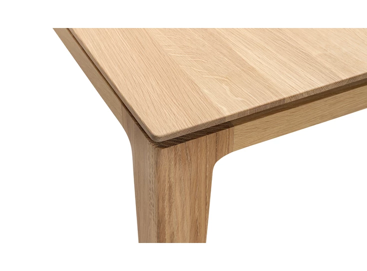 Detail Eettafel Savannah massief eik natuur Kluskens