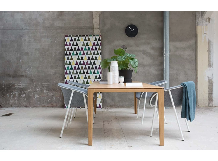 Sfeerfoto Eettafel Savannah massief eik natuur Kluskens