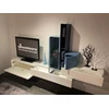 Open Tv-kast Centotrentacinque matte lak wit en blauw Capod'Opera