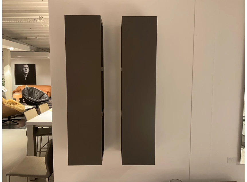 Front Wandkast Fiction boekenrek matte lak grafiet Capod'Opera