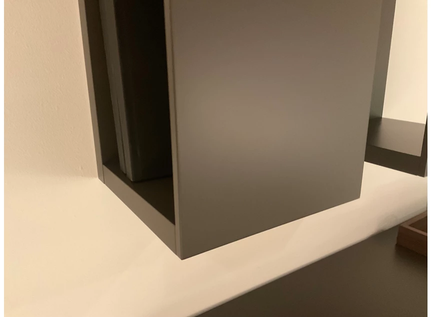 Onderkant Wandkast Fiction boekenrek matte lak grafiet Capod'Opera