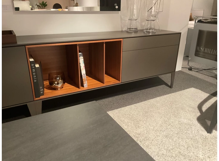 Open vak Tv-kast Ateneo matte lak grafiet Capod'Opera