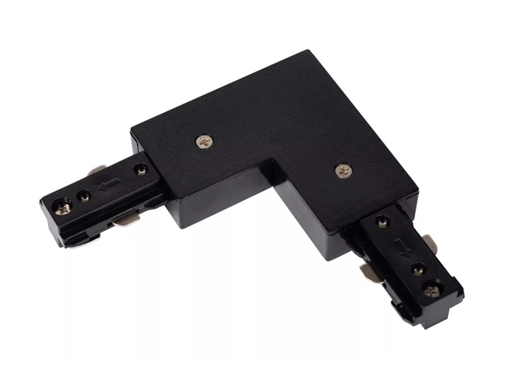 Track L-koppelstuk zwart links