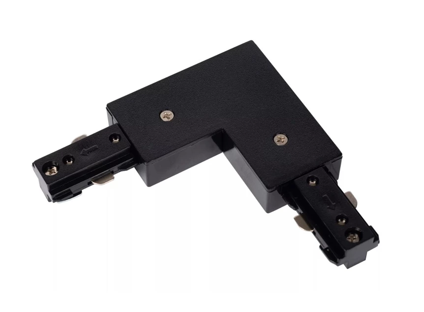Track L-koppelstuk zwart links