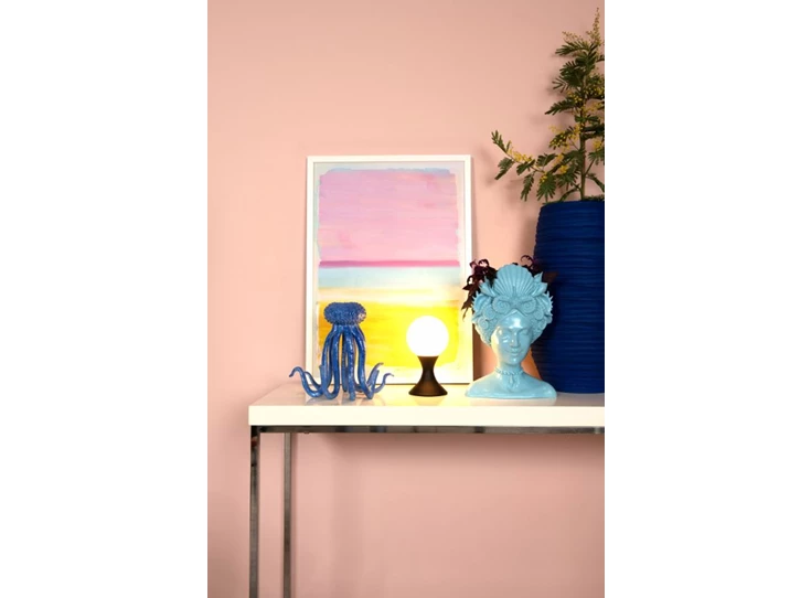 Lucide Moya tafellamp zwart sfeer