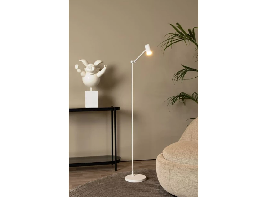 Lucide Tipik vloerlamp wit sfeer