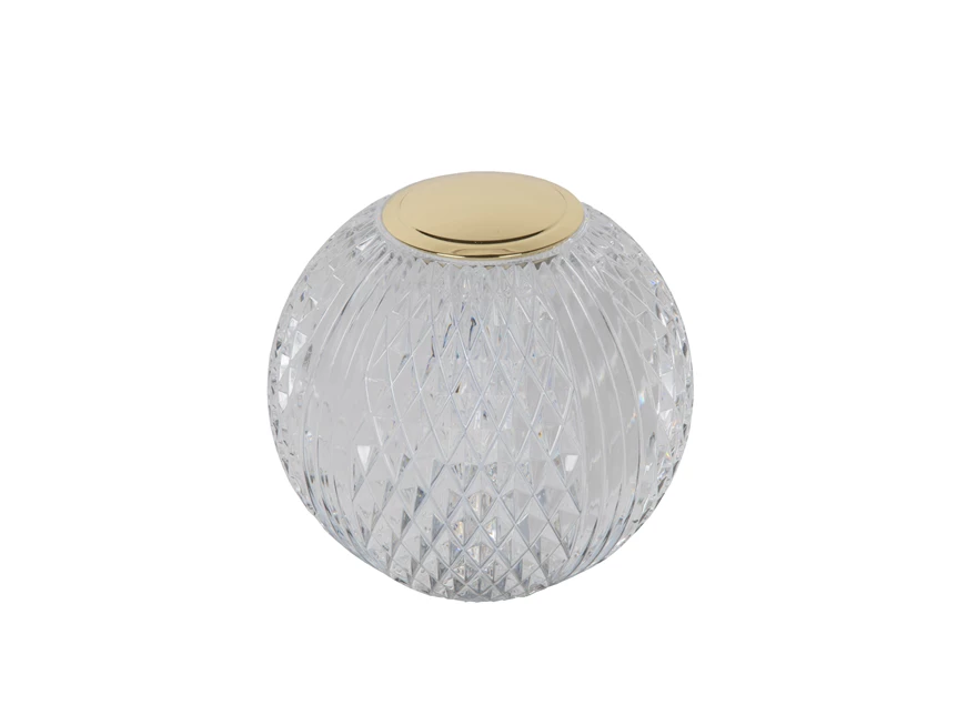 Cintra tafellamp- transparant- Ø9cm- dimbaar- 1,5W - 2700K- uit