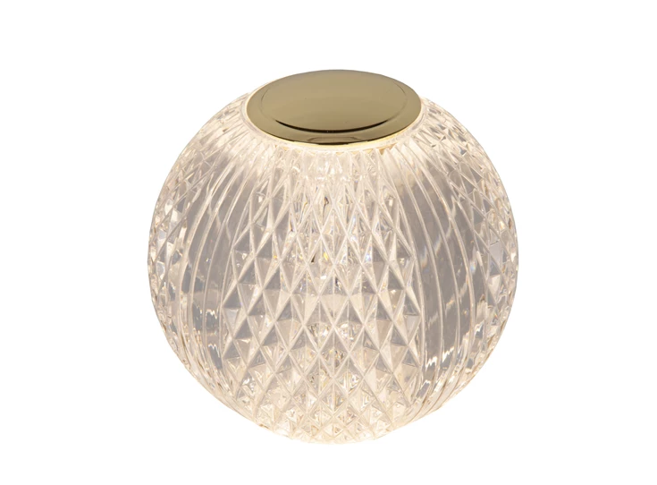 Cintra tafellamp- transparant- Ø9cm- dimbaar- 1,5W - 2700K- stand 2