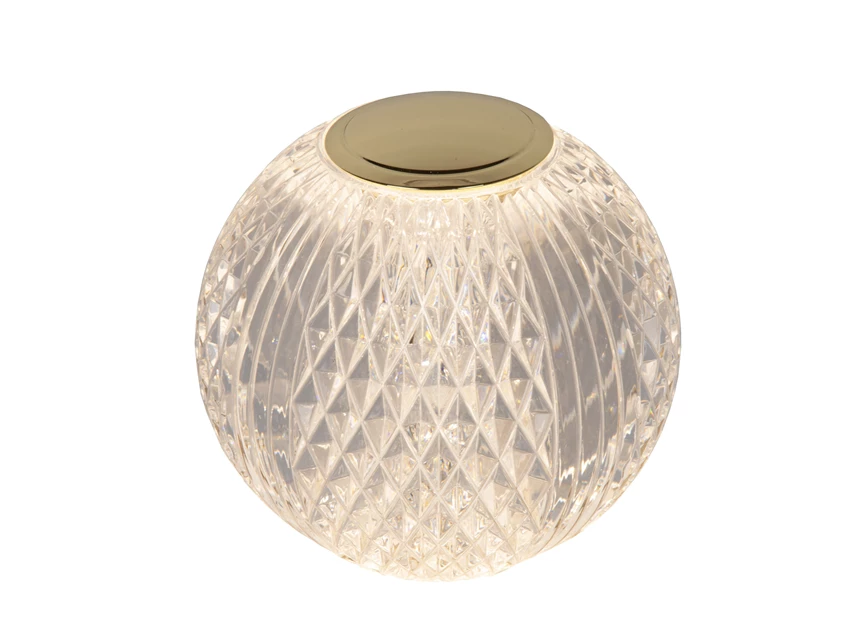 Cintra tafellamp- transparant- Ø9cm- dimbaar- 1,5W - 2700K- stand 2