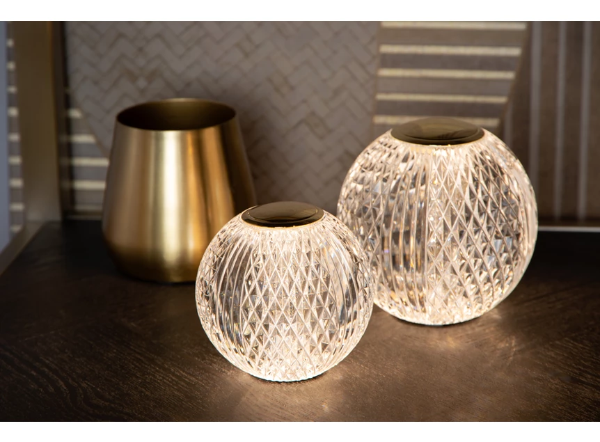 Cintra tafellamp- transparant- Ø9cm- dimbaar- 1,5W - 2700K- sfeerbeeld