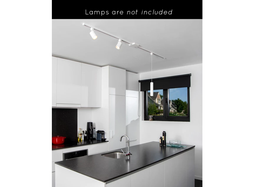 Track starterset- 1fase railsysteem/railverlichting- 2M- wit- sfeerbeeld