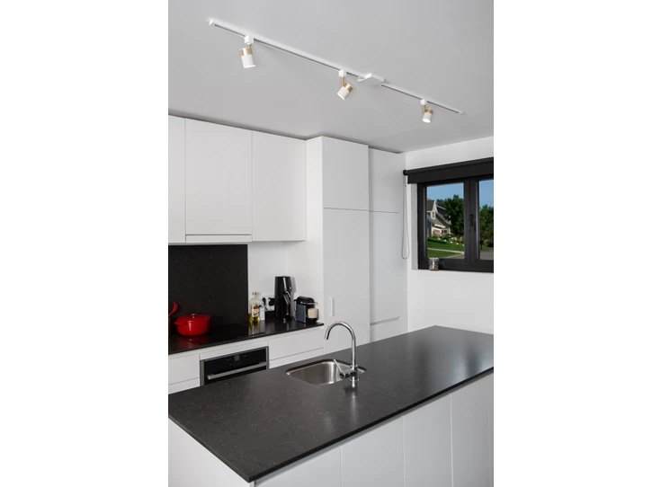 Track opbouwrail- 1fase railsysteem/railverlichting- 1M- wit (uitbreiding)- sfeerbeeld