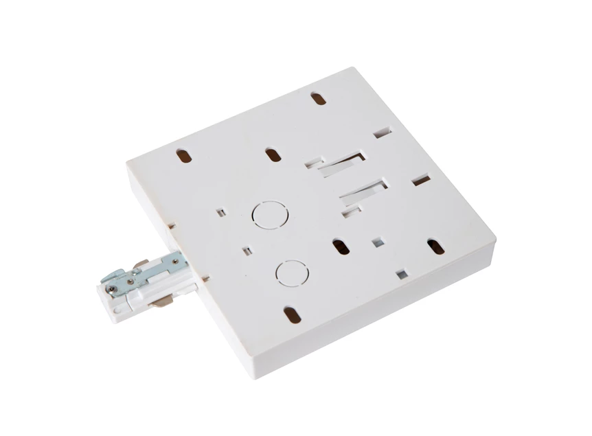 Track startvoeding- 1fase railsysteem/railverlichting- enkel/dubbel- wit (uitbreiding)- achterkant