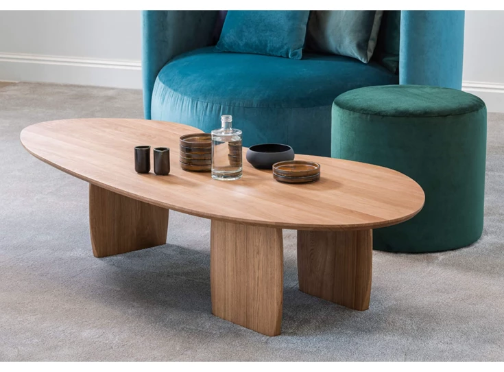 Zijde Salontafel Boca massief hout tobacco Passe Partout