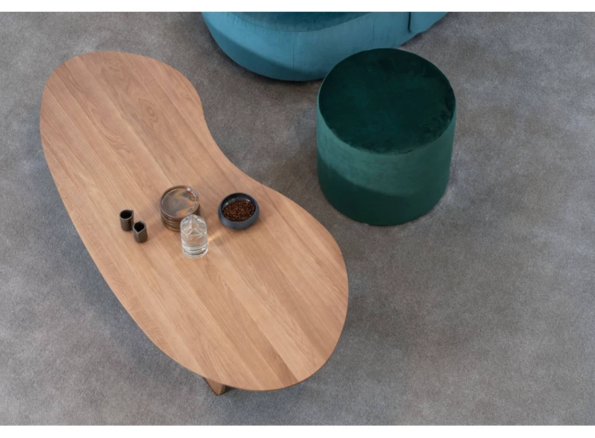 Organische Salontafel Boca massief hout tobacco Passe Partout