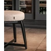 Zonder rugleuning poef Lage barstoel Chena stof beige houten poot Passe Partout