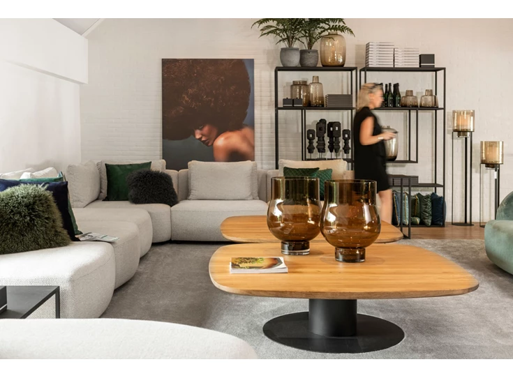 Front Salontafel Bliss vierkant massief hout Passe Partout