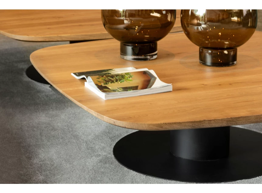 Detail Salontafel Bliss vierkant massief hout Passe Partout