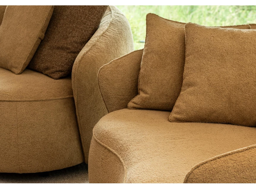 Organisch Zetel canapé 2-zit Mogador stof Passe Partout