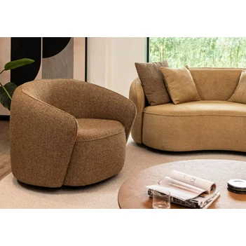 Bijzetzetel Mogador rond stof Passe Partout