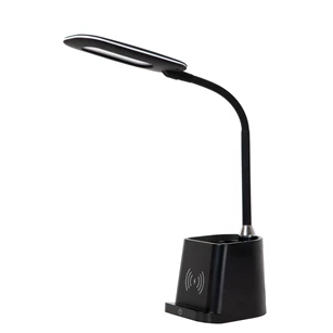 Penny bureaulamp- led dimb- 1x4,7W- 3000K- draadloze oplader- zwart