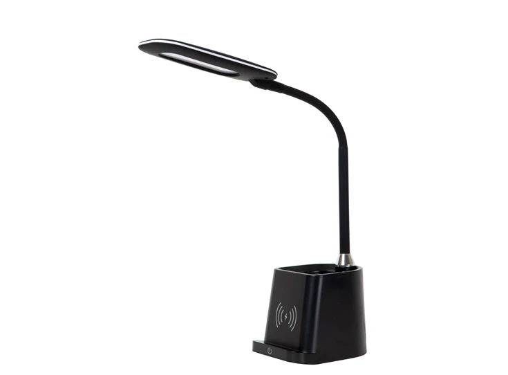 Penny bureaulamp- led dimb- 1x4,7W- 3000K- draadloze oplader- zwart