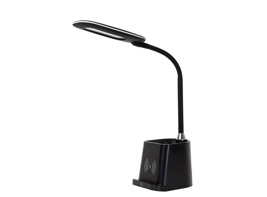 Penny bureaulamp- led dimb- 1x4,7W- 3000K- draadloze oplader- zwart
