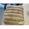 Rib rabbit fur sierkussen- zand- 50*50- andere schuin