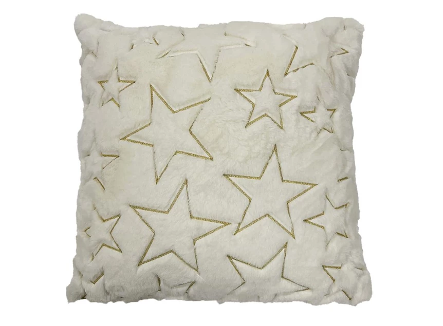 Stella sierkussen- snow white- 45x45cm