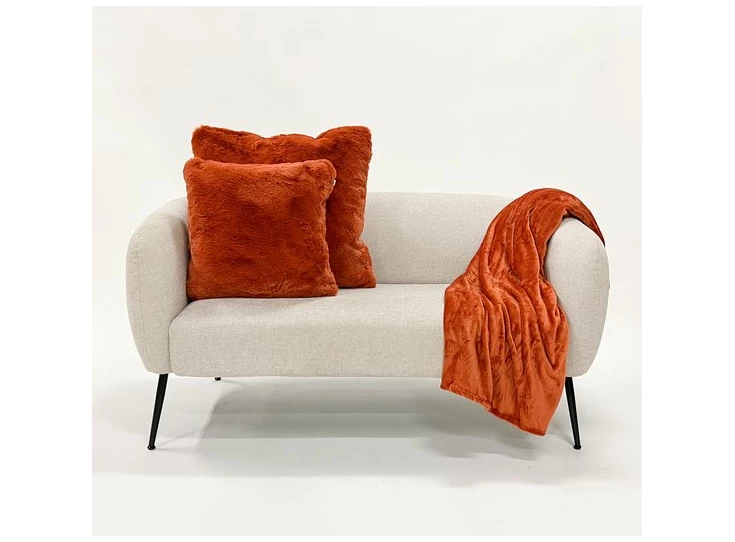 Zaya sierkussen- potters clay- 45x45cm- sfeerbeeld