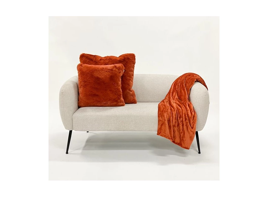 Zaya sierkussen- potters clay- 45x45cm- sfeerbeeld