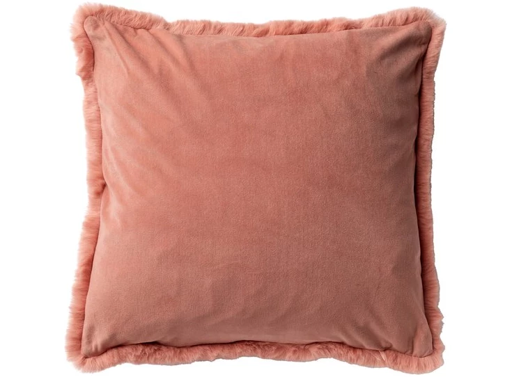 Zaya sierkussen- muted clay- 45x45cm- achterkant