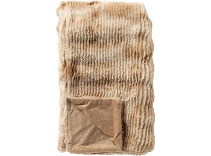 Silvio plaid- irish cream- 140x180cm- beide kanten