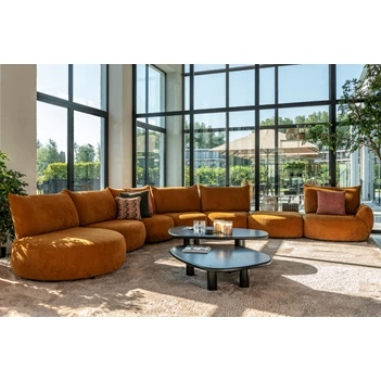 Hoeksalon Bigfoot stof oker Passe Partout